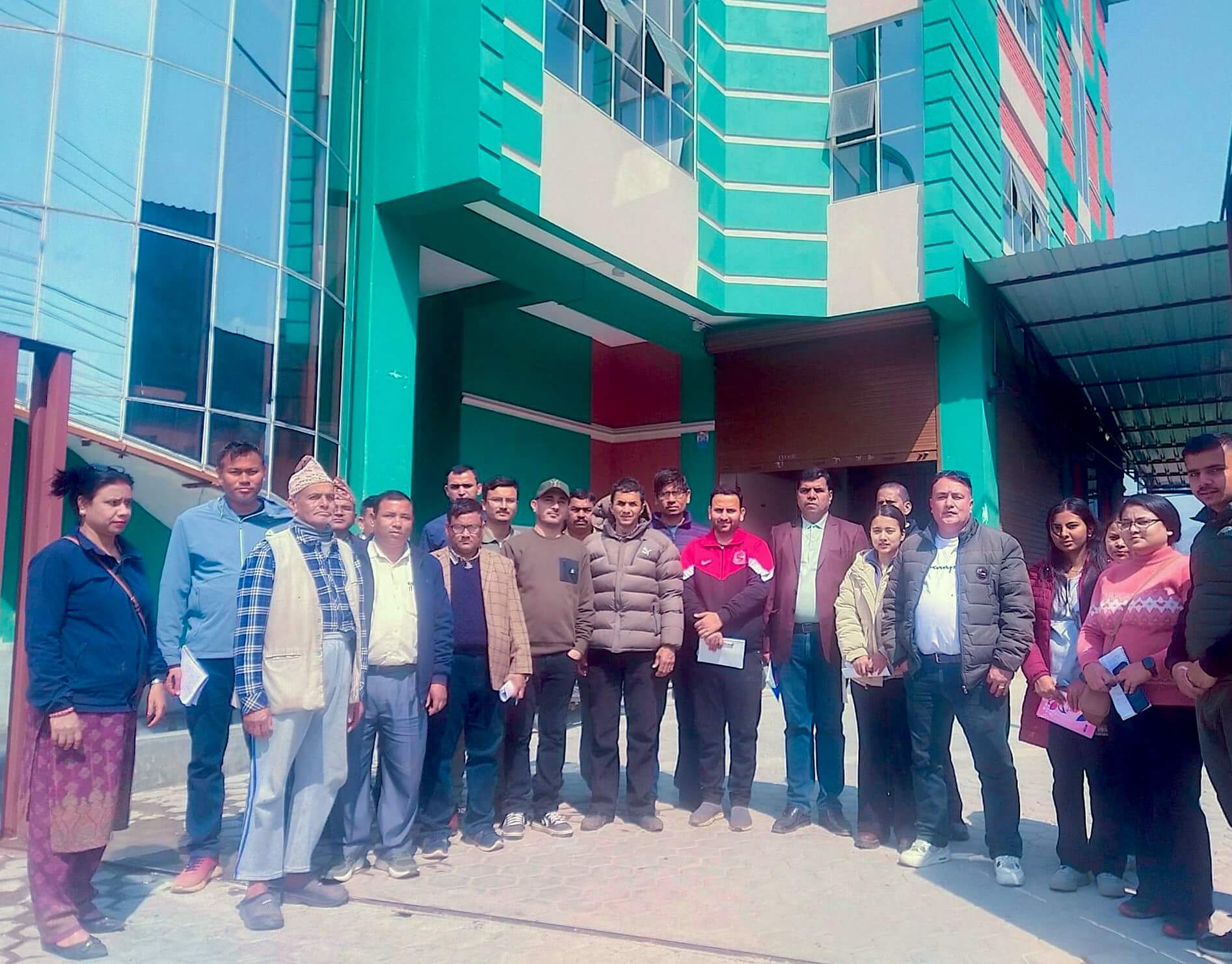 Officials visiting Hemja Agro